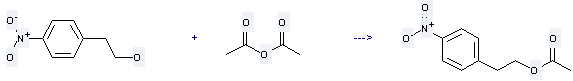 Benzeneethanol,4-nitro is used to produce acetic acid-(4-nitro-phenethyl ester) by reaction with acetic acid anhydride.